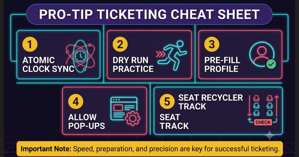 Five pro tips cheat sheet for K-pop concert ticketing success