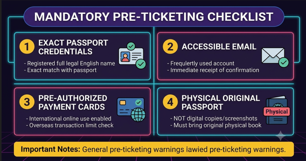 Passport name matching NOL World account registration screen comparison