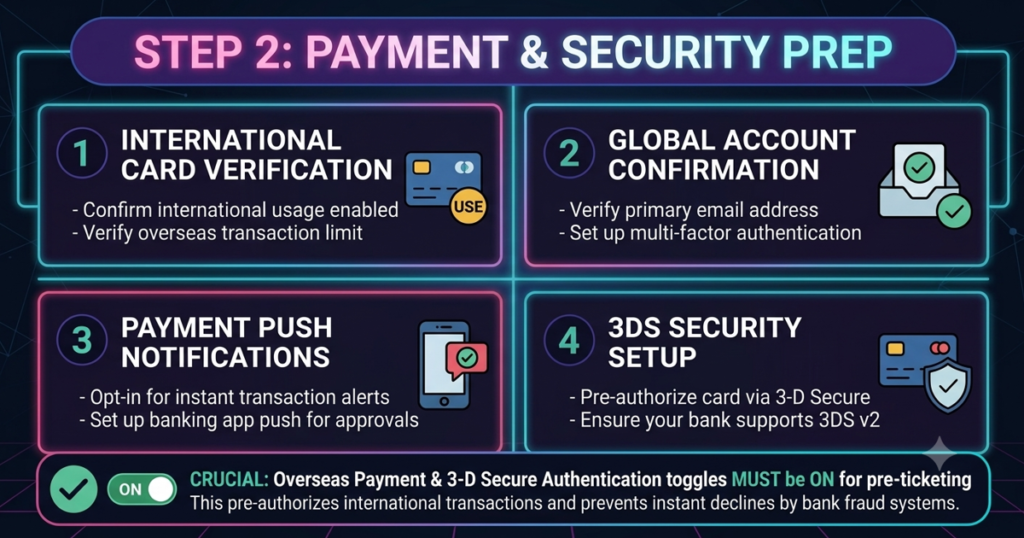 Enabling 3-D Secure and overseas payments in banking app for Korean ticketing